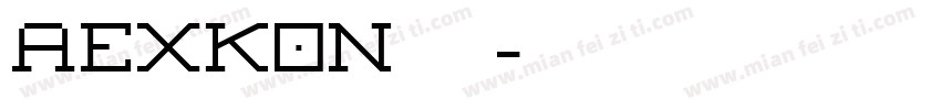 AEXKON 粗体字体转换